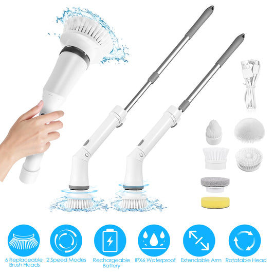 YUKTI WORLD - ELECTRIC CLEANING SCRUBBER RECHARGABLE - SHIPS IN 7-15 DAYS. TRACKING NUMBER PROVIDED